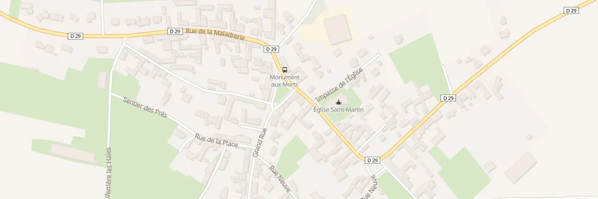 Plan du 1 Gr Grand Rue à Grévillers