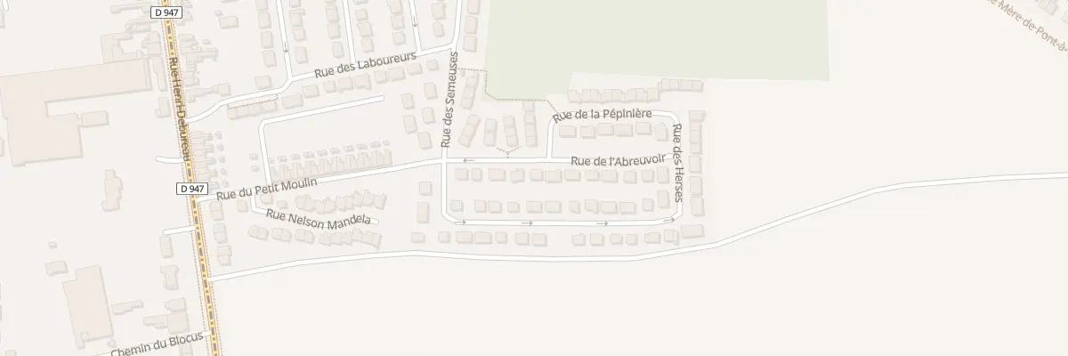 Plan du 9 Rue de l’Abreuvoir à Douvrin