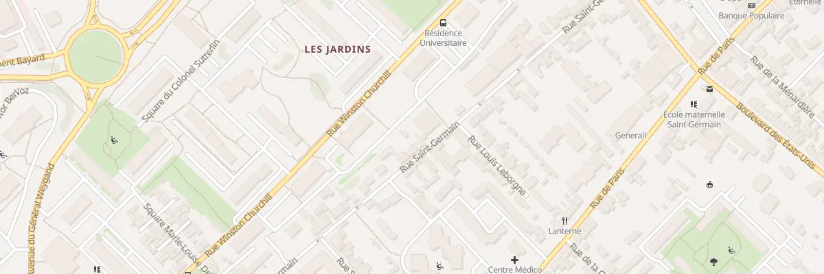 Plan du 16 Rue Saint-Germain à Compiègne