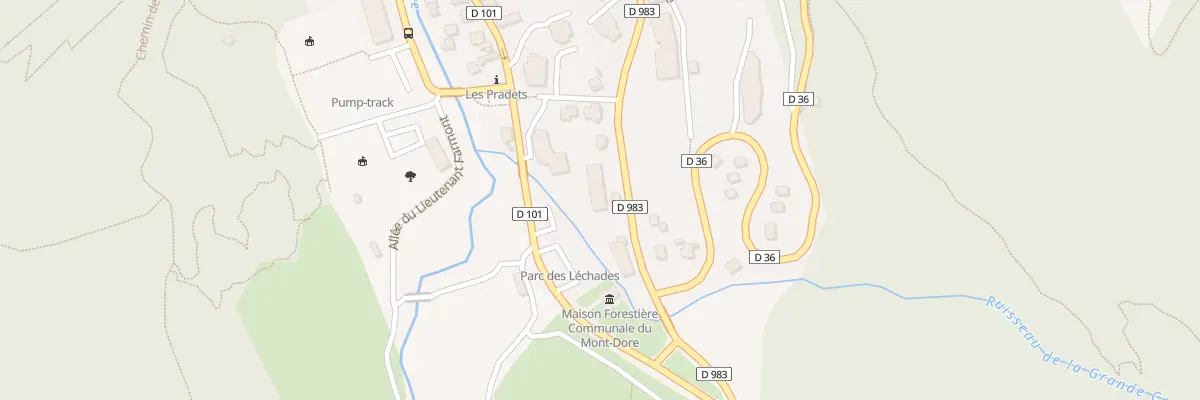 Plan du 50 Av Georges Clémenceau à Mont-Dore