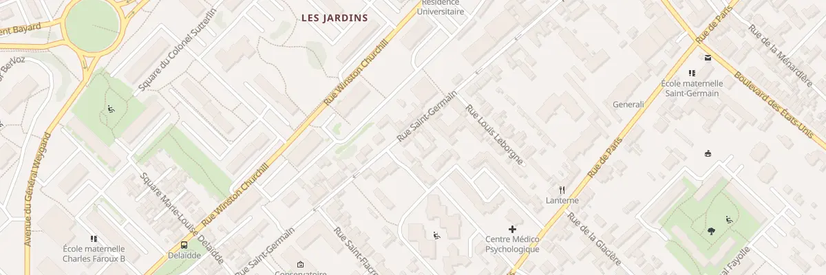 Plan du 27B Rue Saint-Germain à Compiègne