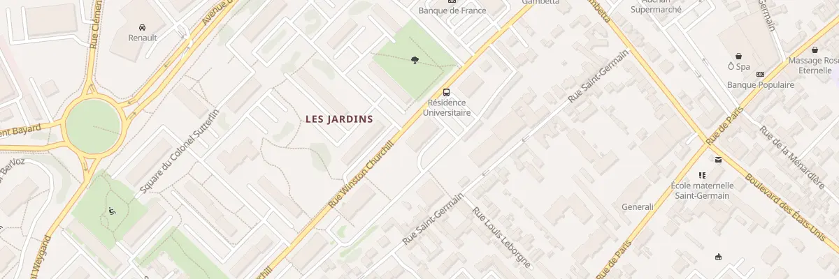 Plan du 13 Rue Winston Churchill à Compiègne