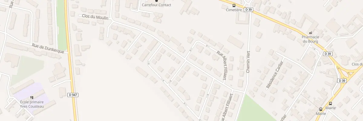 Plan du 18 Rue Albert Filliaert à Hulluch