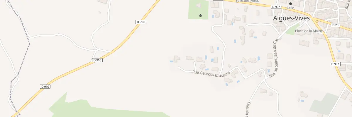 Plan du 13 Rue Georges Brassens à Aigues-Vives