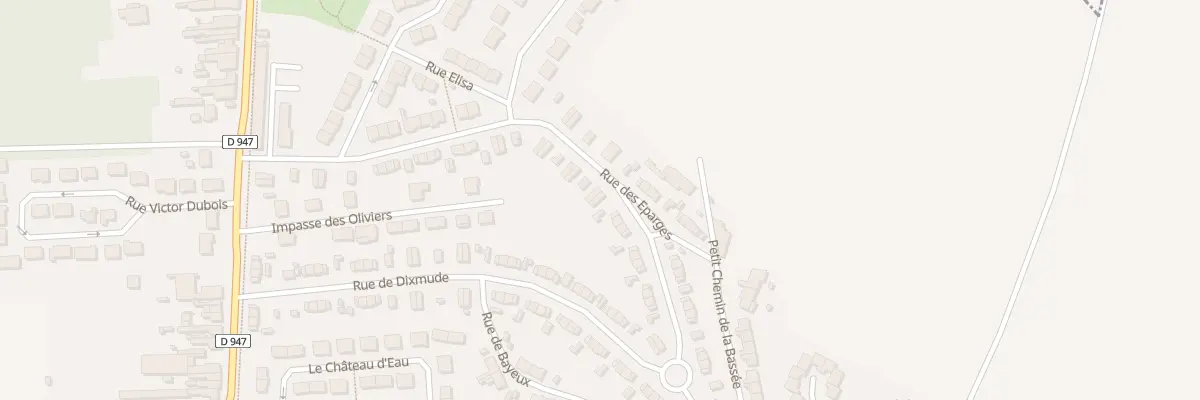 Plan du 12 Rue des Eparges à Hulluch