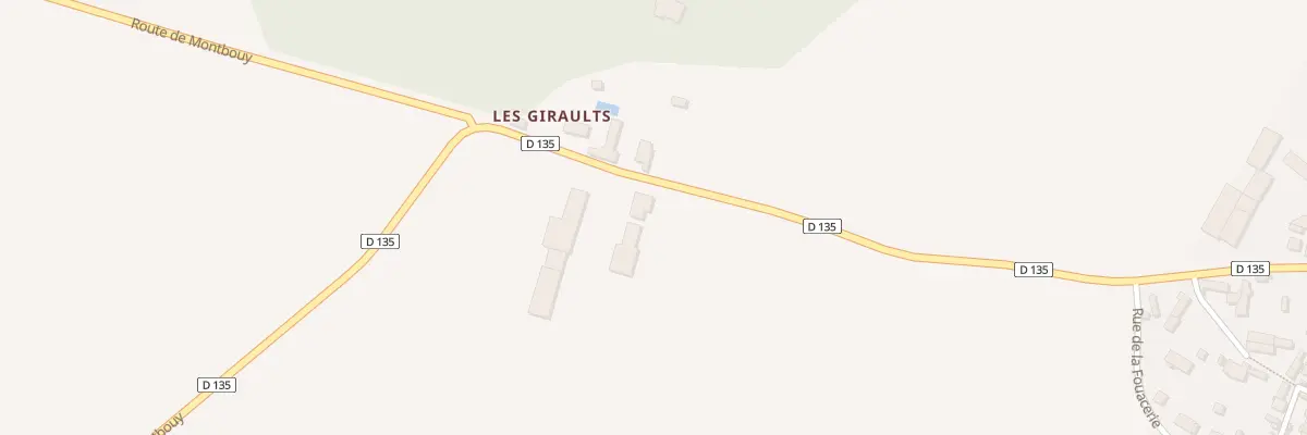 Plan du 1 Les Giraults à Montbouy