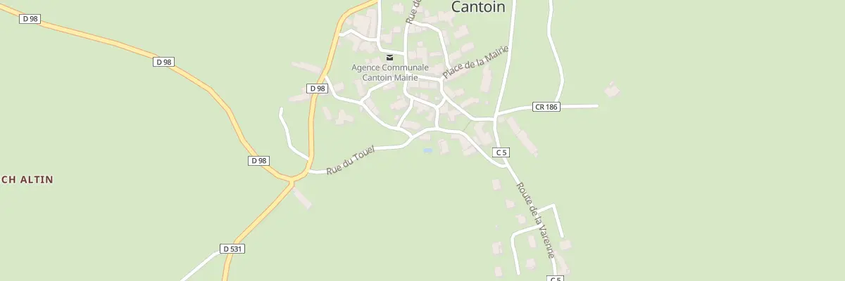 Plan du 5297 Cantoin à Cantoin