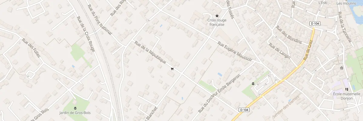 Plan du 16 Rue de la Republique Moret à Moret-Loing-et-Orvanne