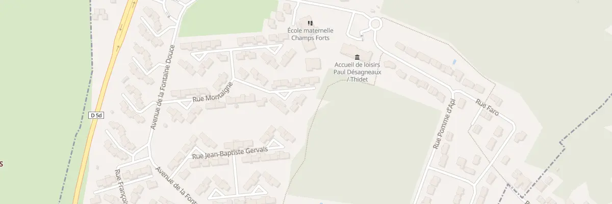 Plan du 28 Rue Montaigne à Esbly