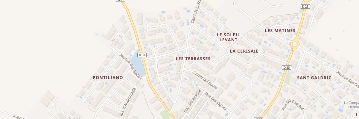 Plan du 13 Rue Cami de la Font Del Mas à Ponteilla