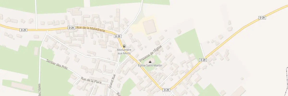 Plan du 8 Rue du Général Frére à Grévillers