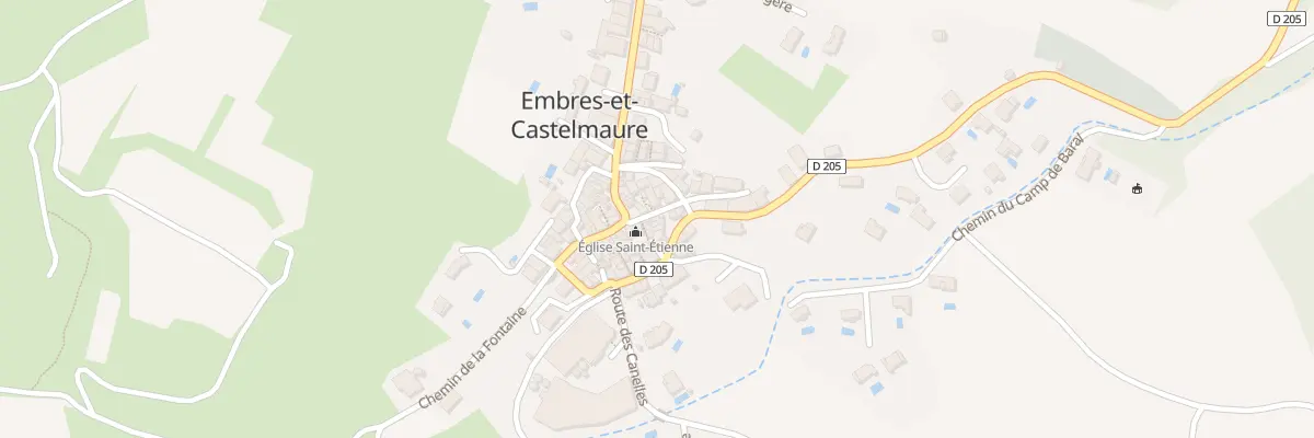 Plan du 1 Rue de l’Eglise à Embres-et-Castelmaure