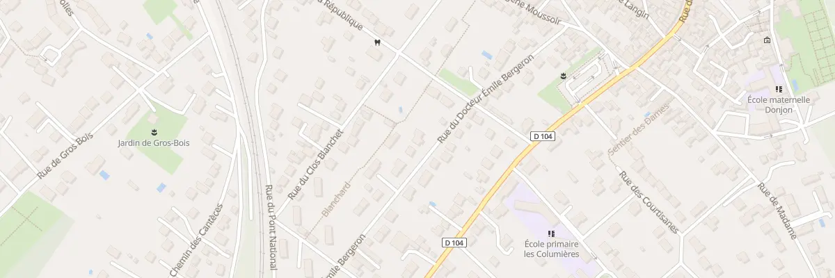 Plan du 22 Rue du Dr Emile Bergeron à Moret-Loing-et-Orvanne