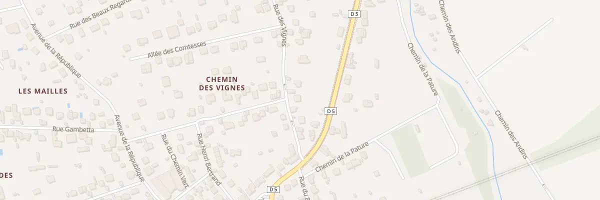 Plan du 12 Rue des Vignes à Esbly
