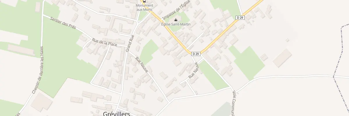 Plan du 9 Rue du Général Frére à Grévillers