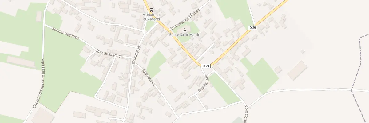 Plan du 7 Rue du Général Frére à Grévillers