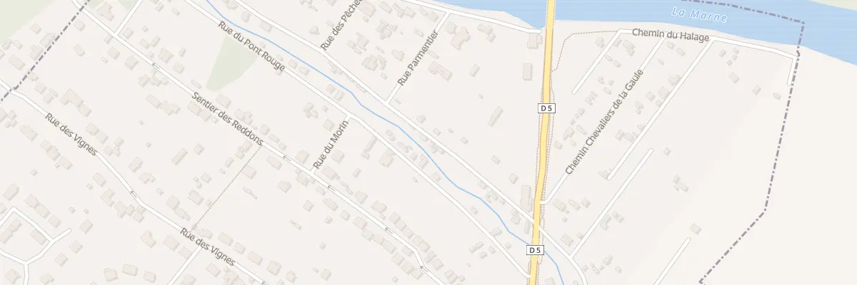 Plan du 25 Che de l’Ile à Esbly