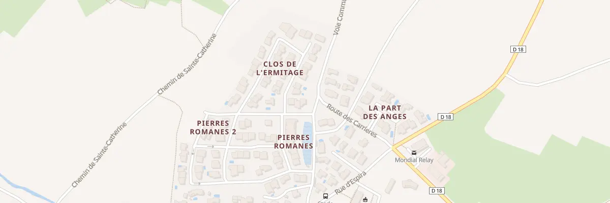 Plan du 2 Rue des tailleurs de Pierre à Baixas