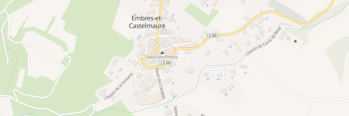 Plan du 12 Rue de la Mairie à Embres-et-Castelmaure