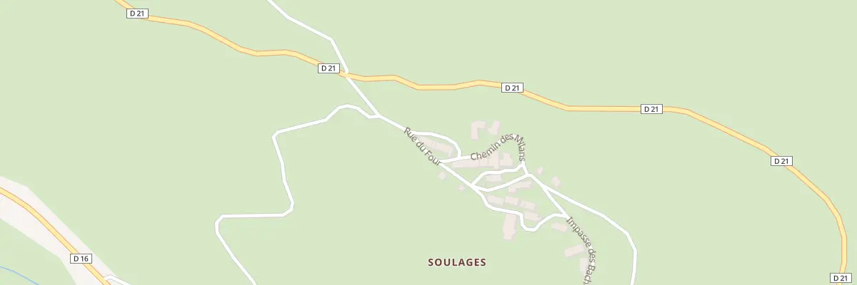 Plan du 5050 Soulages à Saint-Saturnin