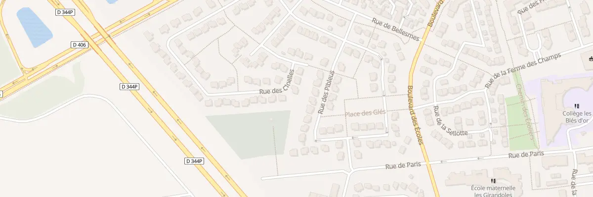 Plan du 70 Rue des Cinelles à Bailly-Romainvilliers