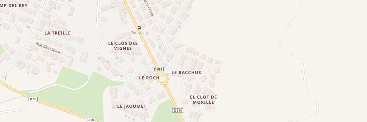 Plan du 2 Pl de la Borde à Baixas