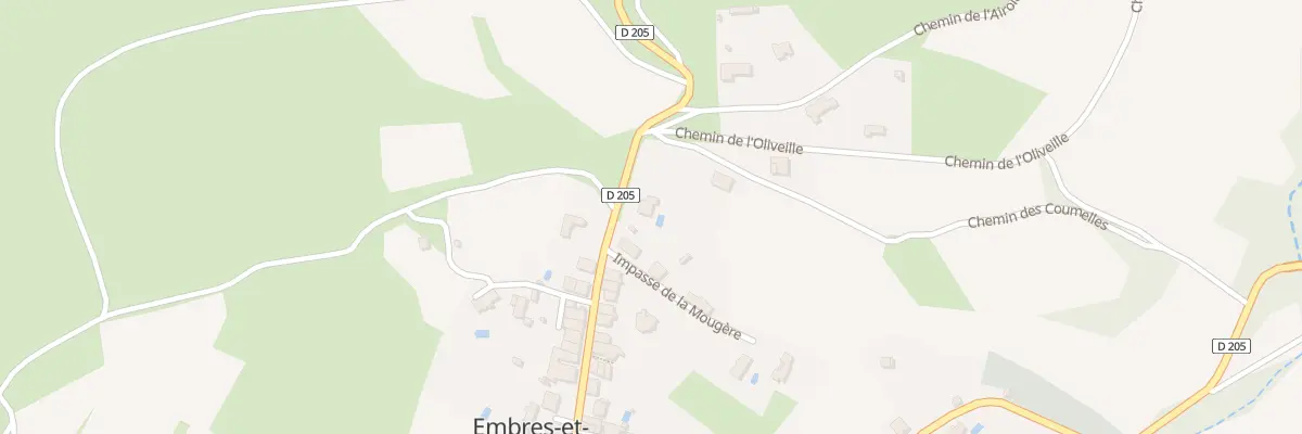 Plan du 30 Rte de Villeneuve à Embres-et-Castelmaure