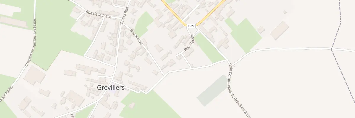 Plan du 5 Rue Neuve à Grévillers