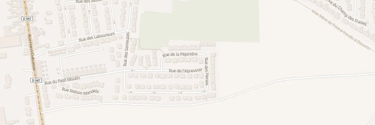 Plan du 4 Rue de la Pépinière à Douvrin