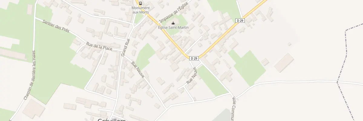Plan du 11 Rue du Général Frére à Grévillers