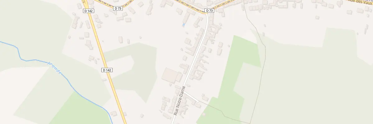 Plan du 25 Rue Notre Dame à Coudun