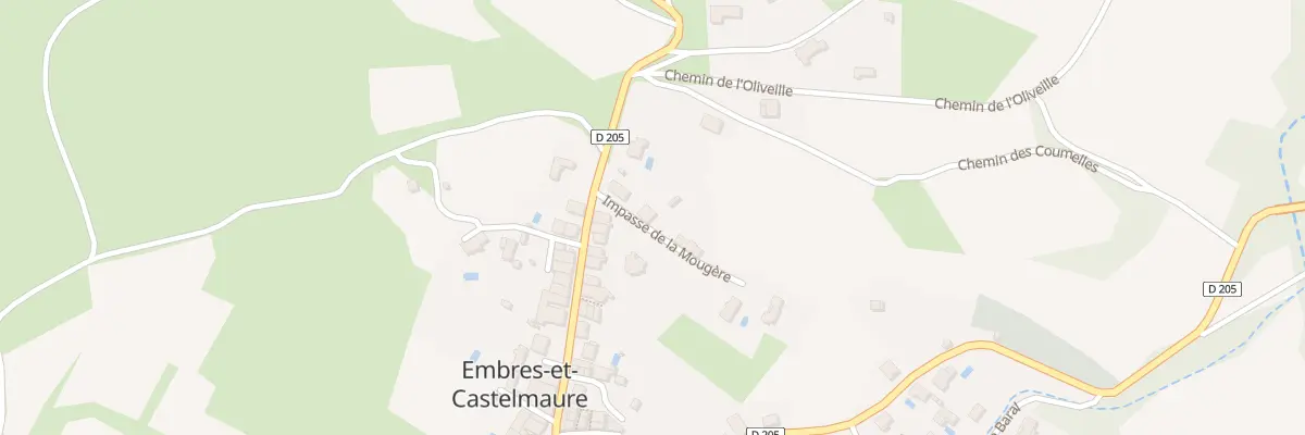 Plan du 3 Imp de la Mougère à Embres-et-Castelmaure