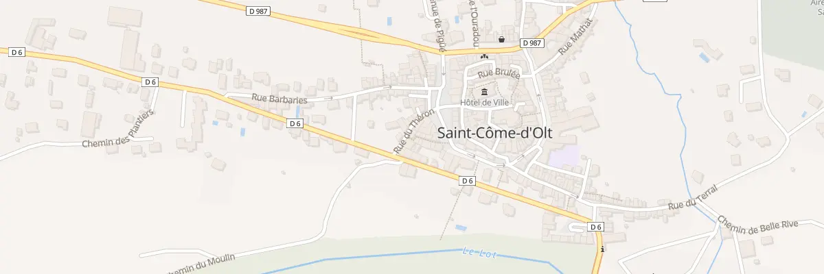 Plan du 3 Rue du Théron à Saint-Côme-d’Olt