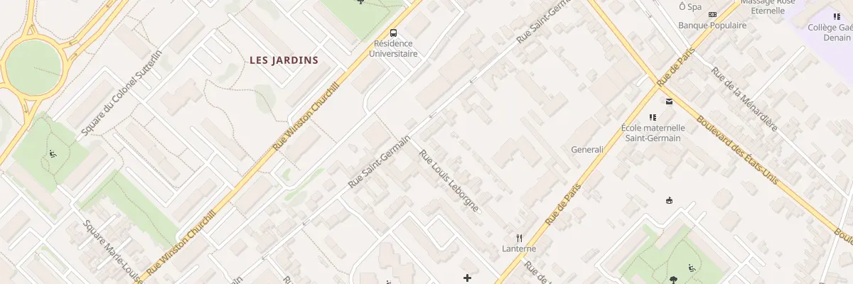 Plan du 23B Rue Saint-Germain à Compiègne
