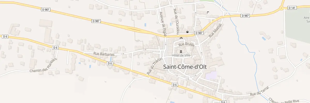 Plan du 1 Rue Barbariès à Saint-Côme-d’Olt