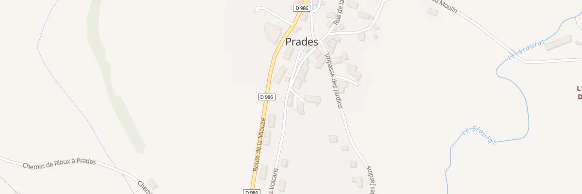 Plan du 2 Imp des Chèvres Prades à Saint-Pierre-Roche