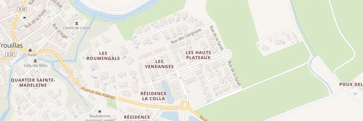 Plan du 5001F Rue du Macabeu à Trouillas