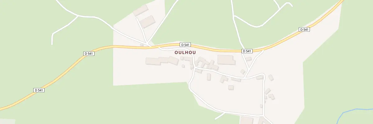 Plan du 5453 Oulhou à Laguiole