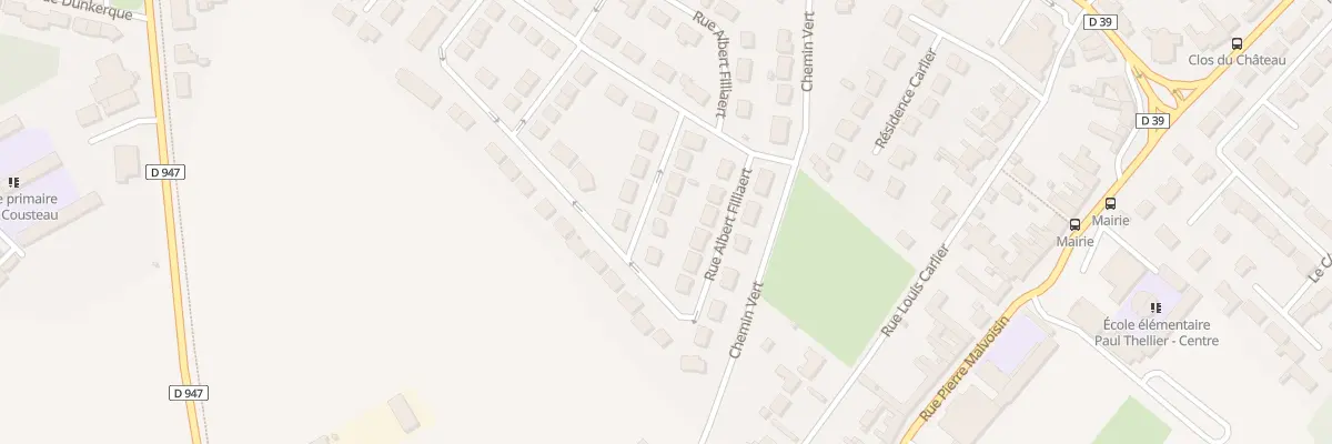 Plan du 70 Rue Albert Filliaert à Hulluch