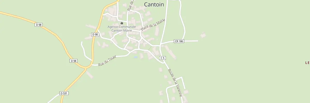 Plan du 5034 Cantoin à Cantoin