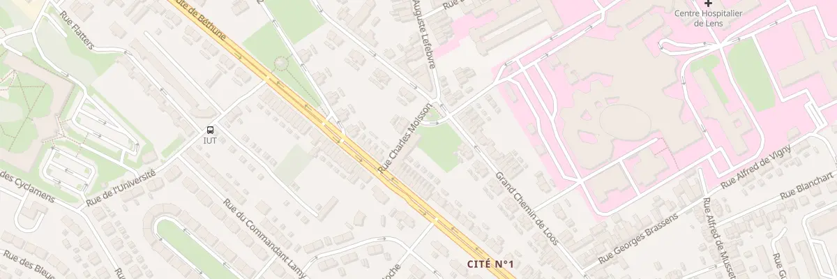 Plan du 2 Rue Charles Moisson à Lens