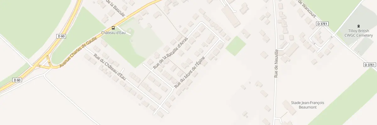Plan du 8 Rue du Mont l’Epine à Tilloy-lès-Mofflaines