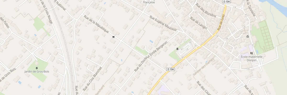 Plan du 14 Rue du Dr Emile Bergeron à Moret-Loing-et-Orvanne