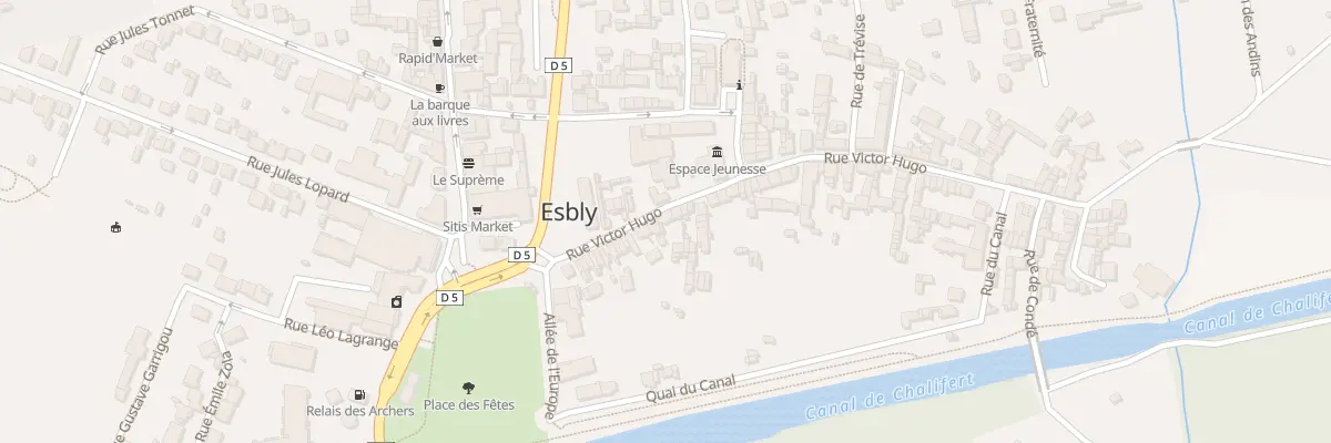 Plan du 34 Rue Victor Hugo à Esbly