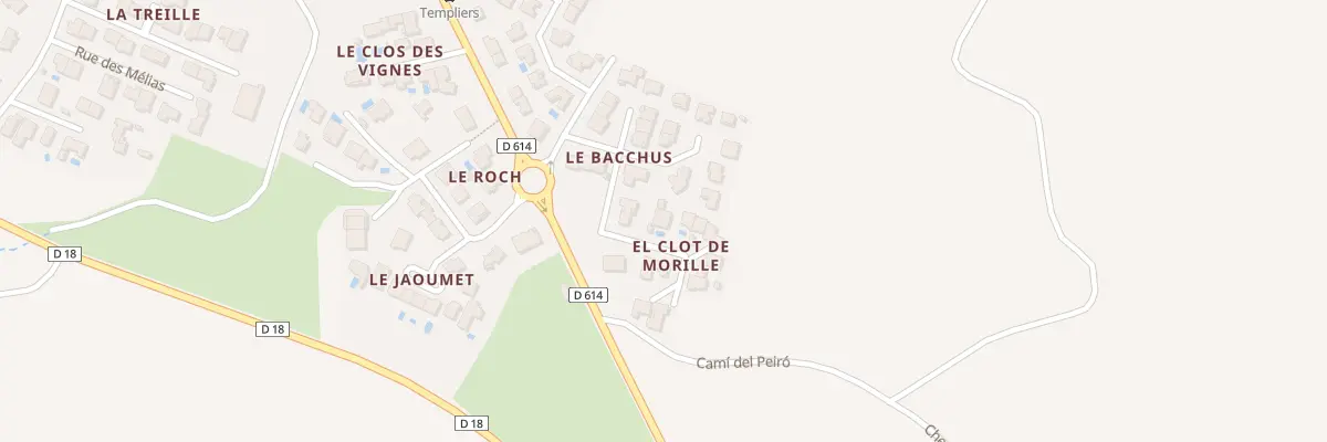 Plan du 1 All de Bacchus à Baixas