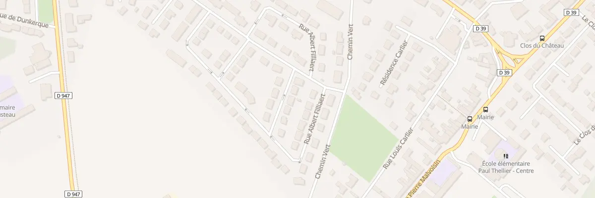 Plan du 68 Rue Albert Filliaert à Hulluch