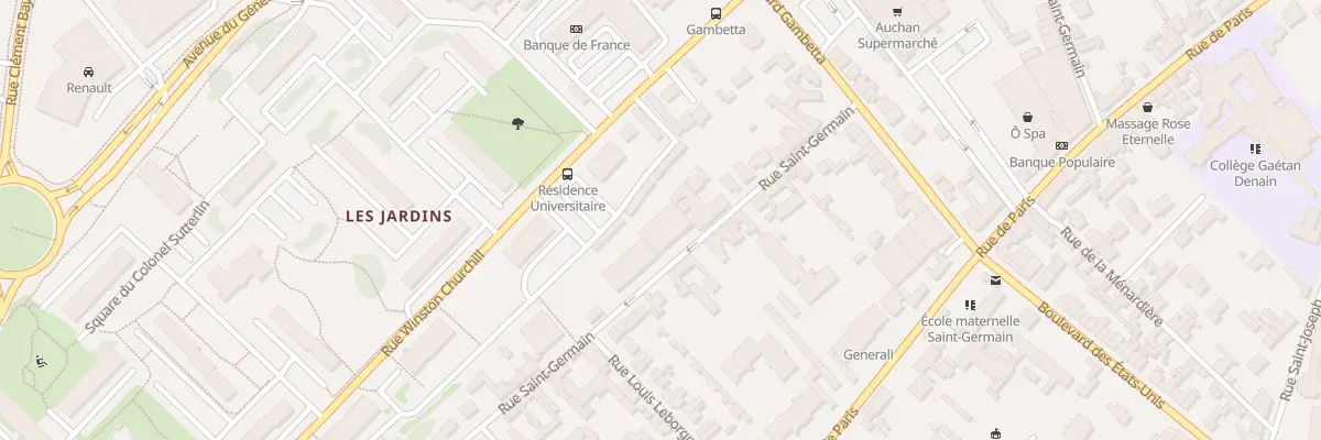 Plan du 8 Rue Saint-Germain à Compiègne