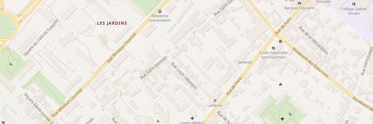 Plan du 3 Rue Louis Leborgne à Compiègne