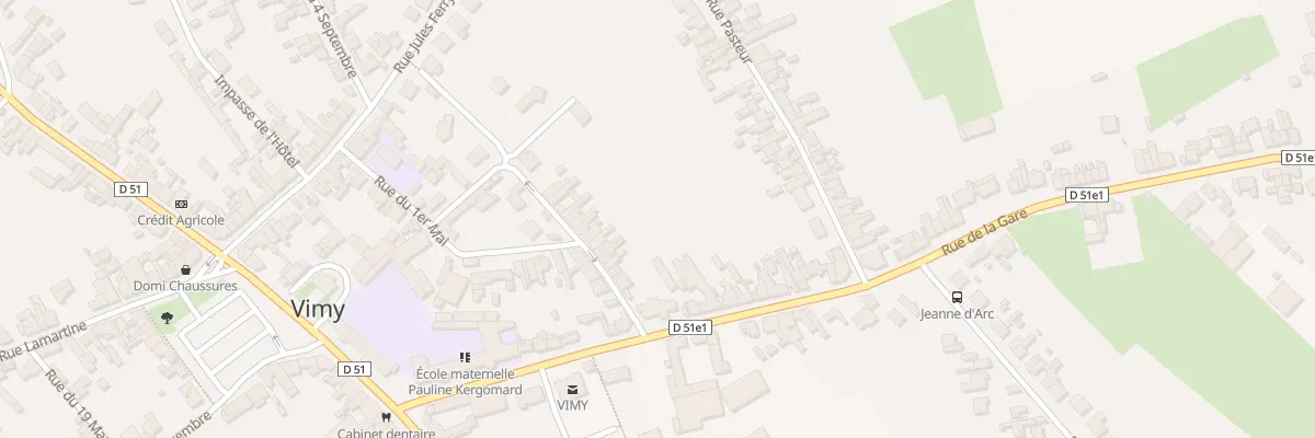 Plan du 3 Rue du Premier Mai à Vimy