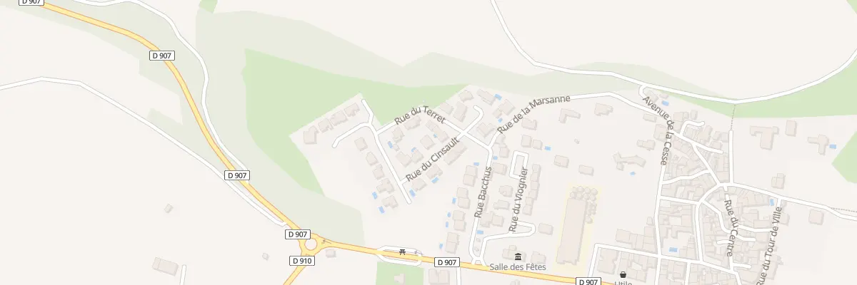 Plan du 1 Rue du Cinsault à Aigues-Vives